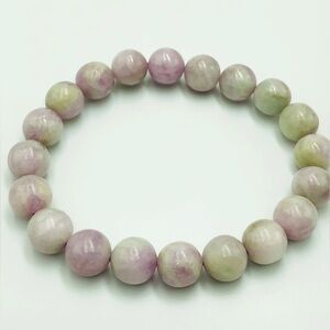 150.15CT Natural Kunzite beads bracelet with a stretchable wire